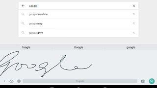 Google Handwriting Input