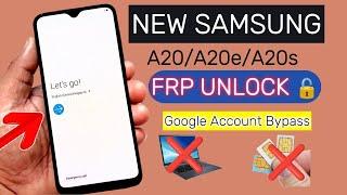 All Samsung A20A20sA20e FRP Bypass  Google Account Unlock 2024