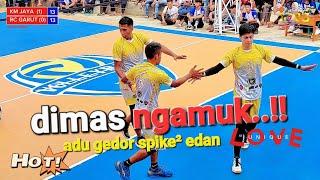 Pukulan maut dimas saputra ngamuk duet yudi kendil terbaru oky damar voli tarkam gema mutiara cup 3