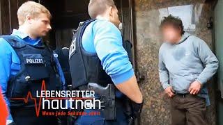 Wegen aggressivem Patient Polizeieinsatz bei Sanitätern in Frankfurt  Lebensretter Hautnah SAT.1