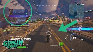 How to Drive a Rogue bike at Drift Ridge Fallow Fuel and Neon Bay Bridge  Fortnite Syndicate