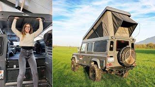 No its not the AluCab popup roof conversion on our Land Rover Defender PSP Expedition Campers