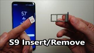 Samsung Galaxy S9  S9 Plus SIM Card & Micro SD How to Insert or Remove