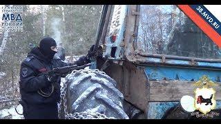 Погоня за трактором в лесу