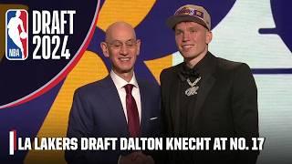 The Los Angeles Lakers draft Dalton Knecht with the 17th pick in the 2024 NBA Draft  2024 NBA Draft