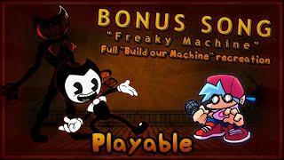 FULL BUILD OUR MACHINE Recreation - Playable  Friday Night Funkin Indie Cross