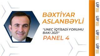 UNEC İqtisadi Forumu Bakı 2021  PANEL 4  Bəxtiyar Aslanbəyli