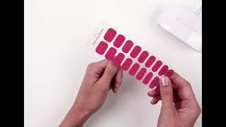 Polish Pops Semi-Cured Gel Nail Wraps Application