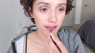 ASMR Lipstick Try On  Besitos  Close Up Mouth Sounds Tapping