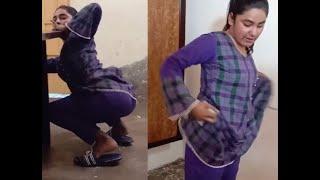 Desi girl cleaning the room