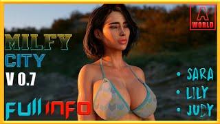 Milfy City v0.7 Full Info  character storyline and future 
