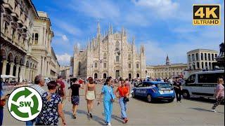 Milan Italy Summer Walking Tour May 2022 4k Ultra HD 60fps