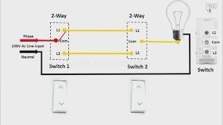2 Way Light Switch diagram in engilsh  2 Way Light Switch Wiring in engilsh  Earth Bondhon