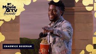 Chadwick Boseman Wins Best Hero & Honors James Shaw Jr.  2018 MTV Movie & TV Awards