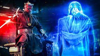 The ONLY Time Qui-Gons Force Ghost Visited Darth Maul - Star Wars Canon