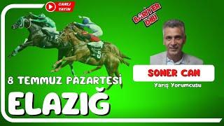 ELAZIĞ  Canlı Yayın  Bariyer Dibi  8 Temmuz 2024 Pazartesi #atyarisi