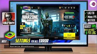 COD Warzone Mobile Best Settings For BlueStacks Fix Lag and All Error