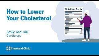 How to Lower Your Cholesterol  Leslie Cho MD