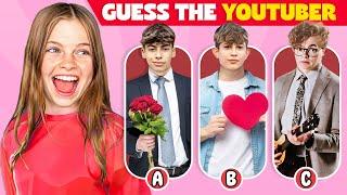 Youtuber Quiz  Guess the Youtuber by SONGS  Nidal Wonder Salish Matter King Ferran CG5 Diana