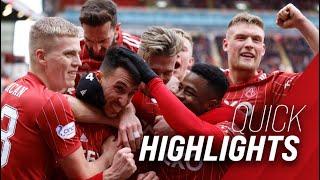 Quick Highlights as The Dons defeat Livingston at Pittodrie