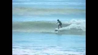 Surfing at the Pier in Puerto Armuelles Panama