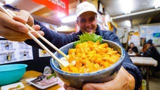 Unbelievable SEA URCHIN Uni Rice Bowl - JAPANESE FOOD in Otaru Hokkaido Japan