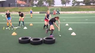 Field hockey drills to do at home and at the practice field for beginners