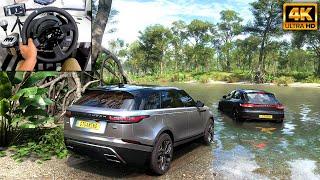 Range Rover Velar & Porsche Macan  OFFROAD CONVOY  Forza Horizon 5  Thrustmaster T300RS gameplay