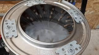 Тест подачи воды в перосъемную машину.