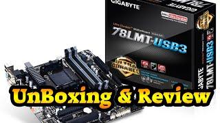 Gigabyte SKT-AM3 78LMT-USB3 Motherboard unboxing and review