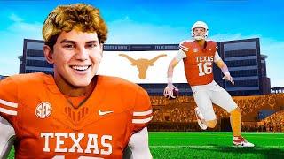 Arch Manning is #1 QB In College Football 25 Texas Longhorns Are OP