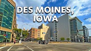 Des Moines Iowa  4k Walking Tour and Travel Vlog of Iowa Capital City’s Downtown