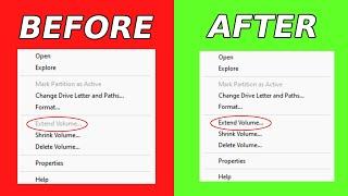 Fix Extend Volume Option Greyed Out In Windows 11  Extend C Drive Volume  How To