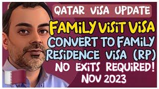 How to Convert QATAR Visit Visa to Family Residence Visa RP  Complete Steps 