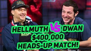 Phil Hellmuth vs Tom Dwan $400000 Heads-Up Match Highlights