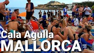 One of the MOST POPULAR beaches from  MALLORCA island Spain  Cala AGULLA 2024 4K