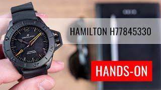 HANDS-ON Hamilton Khaki Navy Frogman Automatic H77845330