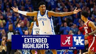 No. 13 Alabama at No. 17 Kentucky College Basketball Highlights  CBS Sports
