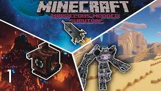 Marvelous Modded Survival - Minecraft Custom Modpack Playthrough - Episode 1