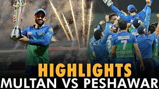 Full Highlights  Multan Sultans vs Peshawar Zalmi  Final Match 34  HBL PSL 6  MB2T