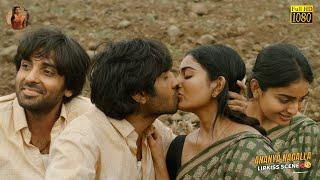 Ananya Nagallas First Intimate Hot Liplock Kissing Scene 