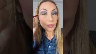 Denim makeup look Liberty X Forget me not #nablacosmetics