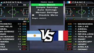 Winning eleven 11 Argentina vs Prancis Konami CUP