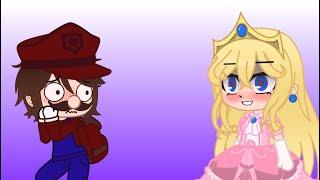 When Peach is lonely She becomes hungry.... Gacha Club Mario x Peach  REMASTERED 