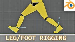 #3 Foot rigging in Blender using IK constraints