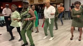 Hosea Mccain 70th Birthday - Work It Line Dance lead by Carolyn Reeves and Super John coaching Hosea