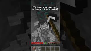 POV when you play minecraft at 3am and this sound..