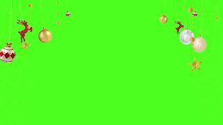 Christmas Decoration background video Christmas Animation video green screen elements overlays HD