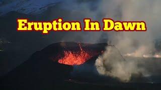 Eruption In Dusk Iceland KayOne Volcano Sundhnúka Svartsengi Volcanic Relaxing Inspired Music