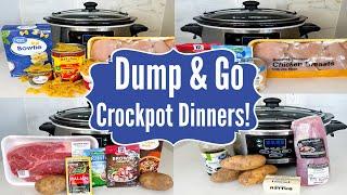 6 DUMP & GO CROCKPOT DINNERS  The EASIEST Tasty Slow Cooker Recipes  Julia Pacheco